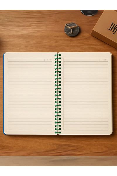 Deco Elit Spiral Line Notebook with Film Clapper Design – 80 Sheets / 160 Pages – 18X24 cm