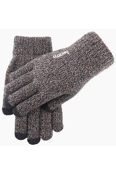 Iwarm Unisex Touchscreen Gloves iWarm, Wool, Universal Size, Grey