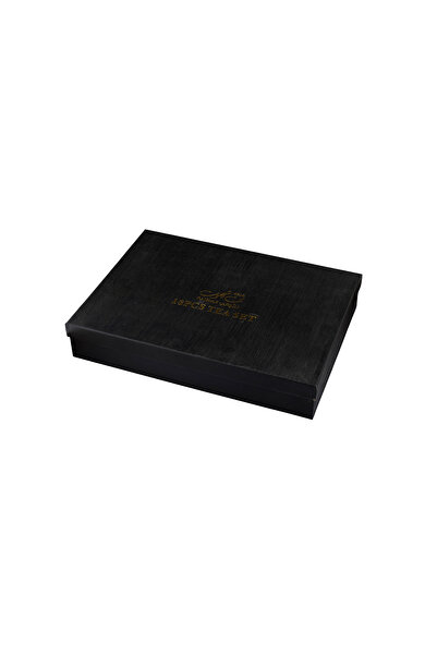 Dania Clear glass tea cup set with beautiful gold decor, consisting of 6 cups + 6 saucers