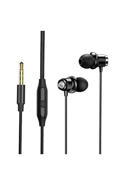 SOHO Căști audio intraauriculare cu conector jack de 3,5 mm, microfon, sunet ...
