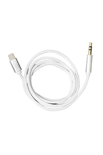 OEM Cablu audio 1m, alb-argintiu - conector Lightning la jack de 3,5 mm pentru dispozitive Apple