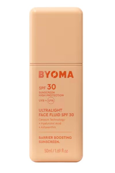 BYOMA Ultralight Face Fluid SPF 30 – Hassas Ciltler İçin Güneş Kremi 50 ml