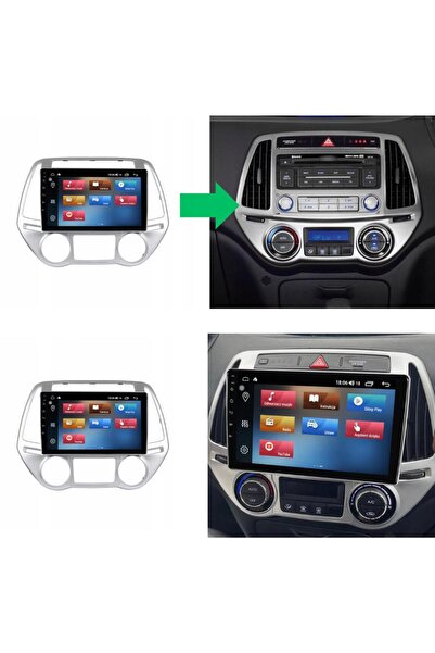 MYWAYY Hyundai İ20 Dijital Klima 2K Çözünürlükte Ekran Android 15 Multimedya ...