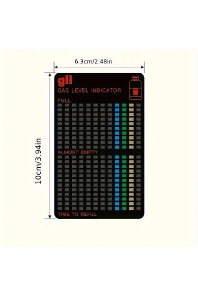 Magnetic Residual gas level indicator in the tube