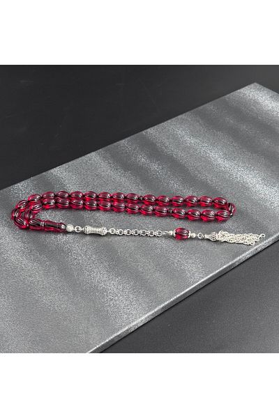 Tesbih-i Hazır Tesbihçilik Handcrafted amber prayer beads with special design and silver tassel