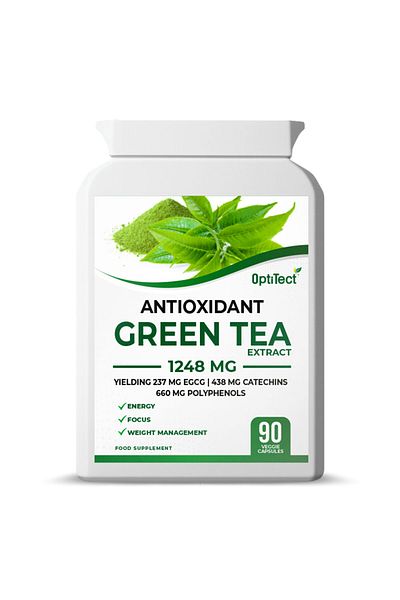 OptiTect Green Tea Extract, 90 Veggie Capsules, Helps Boost Energy, Support Mental Focus