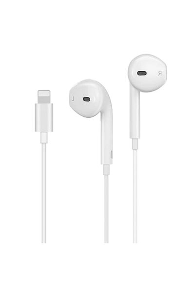SOHO Căști intraauriculare cu fir, compatibile cu Apple, cablu de 1,2 m, albe