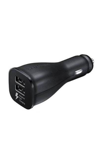 OEM Samsung Dual USB Car Charger with Fast Charging, Black