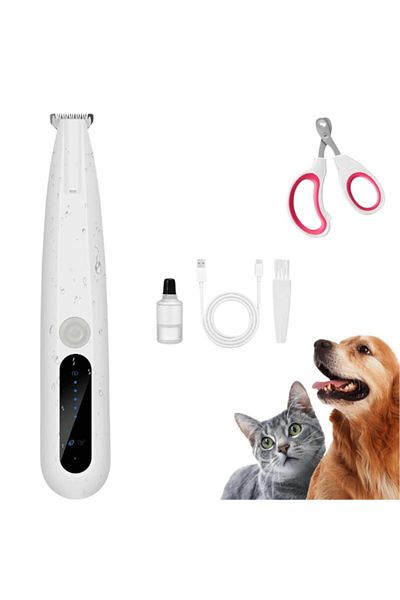 OEM Set animal grooming kit, LED display clipper for dogs and cats, cordless trimmer, Type-C charging +