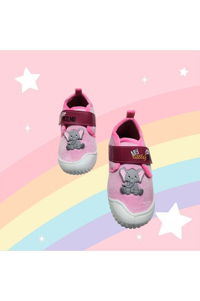 GEZER Full Orthopedic Velcro Elephant Figure Winter Nursery Kindergarten Home Slippers