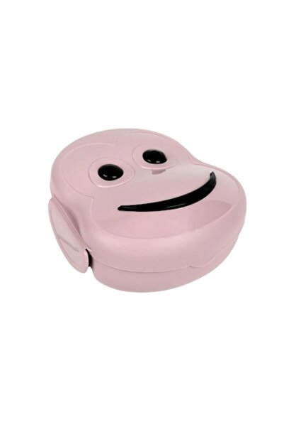 Bibilel Kids Δοχείο τροφίμων σε σχήμα μαϊμούς, 500 ml, Πλαστικό, Ροζ σκόνη, J...