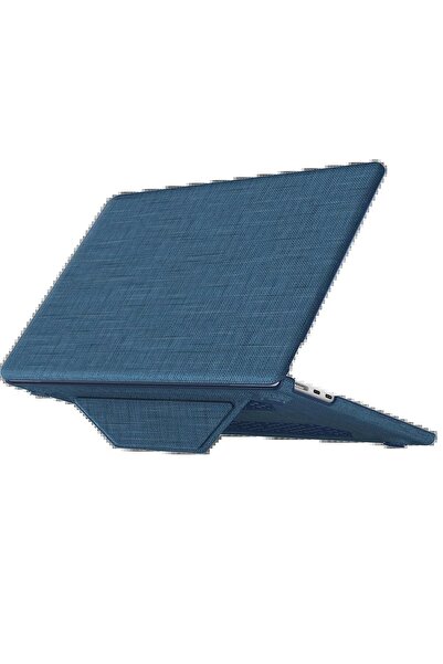 CepteToptan Myt09 MacBook Pro 16 Compatible 2021 MacBook Fabric Cover - Navy Blue