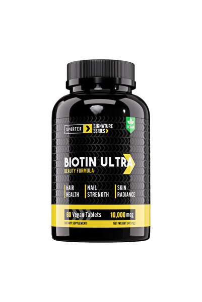 Sporter بيوتين ألترا، 60 قرصًا، يقوي الشعر بشكل طبيعي، ويعزز إشراقة البشرة