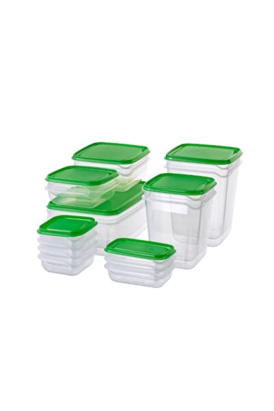OEM Set 17 caserole cu capac, 7 dimensiuni, Depozitare si pastrare alimente, ...