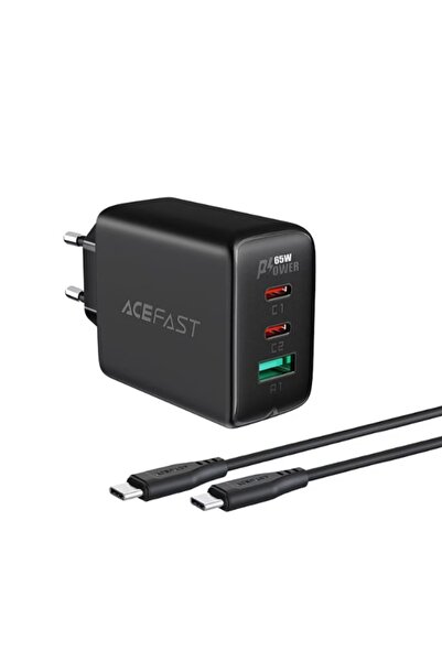 OEM Încărcător Acefast, 1 x USB 65 W, 2 x USB tip C, tehnologii de încărcare rapidă PD, QC 3.0, AFC, FCP, tip-