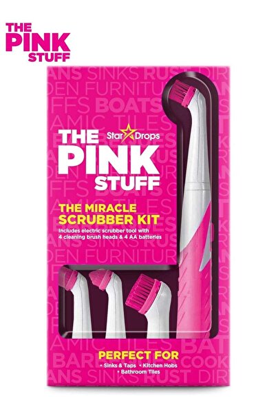 THE PINK STUFF فرشاة تنظيف بأربعة رؤوس من ستار دروبس