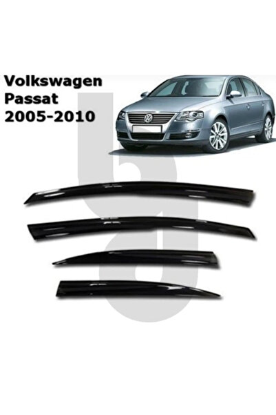 Vw Passat B6 2005-2010 Uyumlu Mugen Cam Rüzgarlığı Seti Piano Black 4'lü