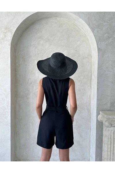 STILVANA Jumpsuit with Belt Shorts