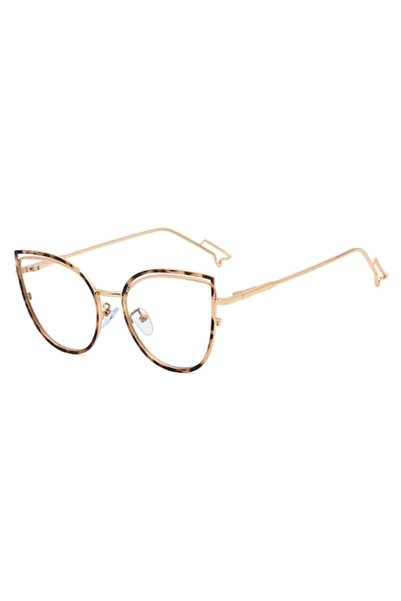 GERICOM Clear Lens glasses with blue light treated lenses, anti-reflective, metal, butterfly model, be