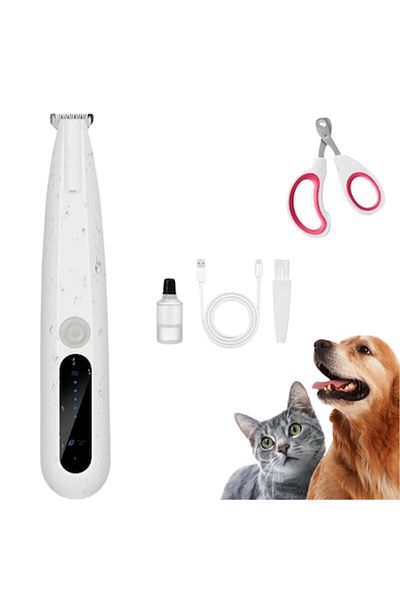 OEM Set animal grooming kit, LED display clipper for dogs and cats, cordless trimmer, Type-C charging +