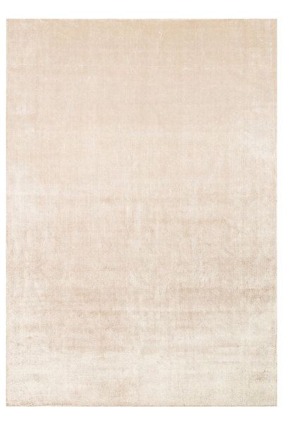 Vog Halı Alure Bej El Dokuma Saf Bambu Halı Lüks Yumuşak Minimalist Modern Sa...