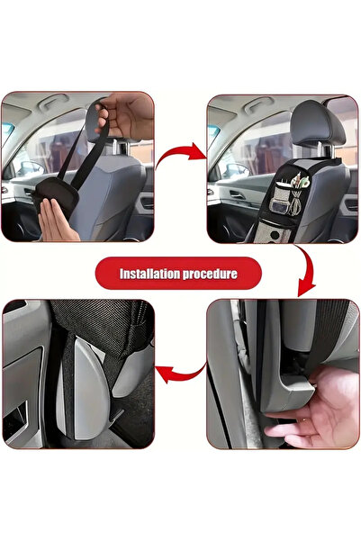 Barbarosshop منظم جانبي لمقعد السيارة مصنوع من قماش أكسفورد 600D