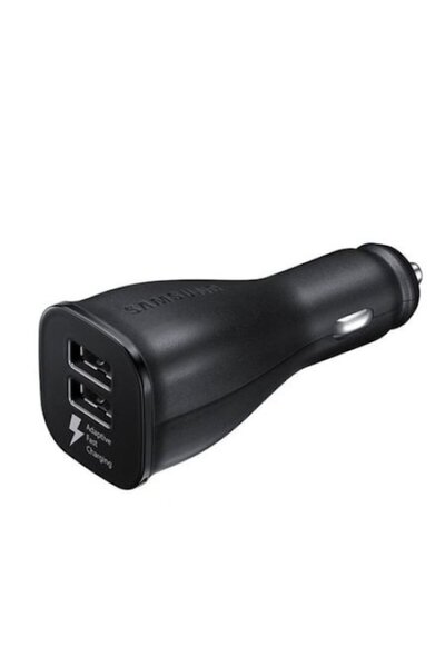 OEM Samsung Dual USB Car Charger with Fast Charging, Black