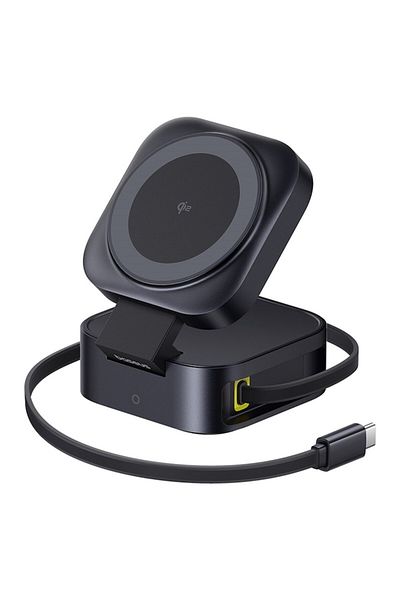 Stef's Cat 2in1 Wireless Charging Station, Type-C, 67W, T81, Silicon, Baseus