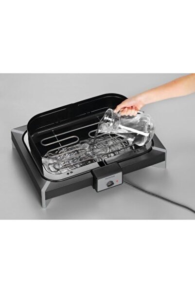 Severin Electric Grill BBQ with Table by Severin, PG 2781, 2500W, 56.3cm x 18cm x 44cm, Black