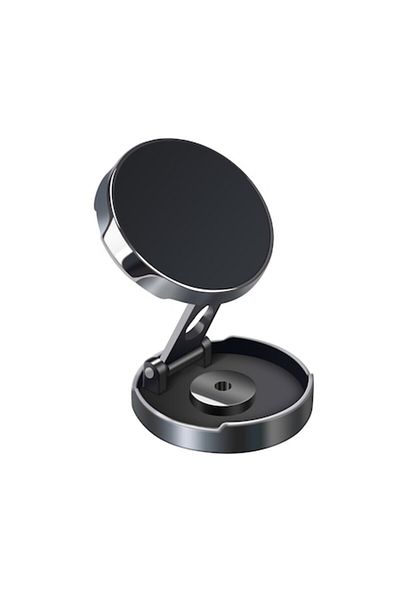 GERICOM Suport telefon, adeziv, ABS și magnet, pliabil, diametru 4,4 cm, universal, negru