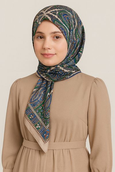HAR-UM Ticaret Ethnic Pattern Retro Shawl