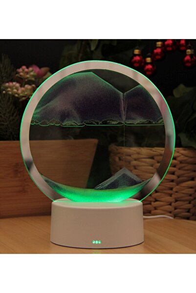 HEDİYEBİZİZ IŞIKLI Kum Saati - Kum Sanatı Akış Tablosu Büyük Boy - MOR