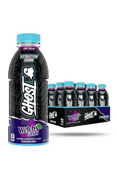 Ghost Hydration 500ml – Welch’s Grape Flavor – Pack of 12