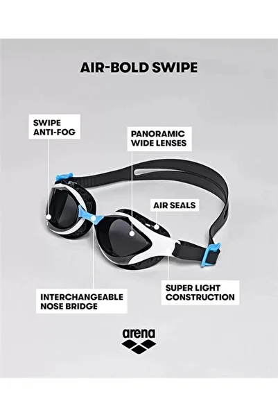 Mu Art Ahşap Arena Unisex Air-Bold Swipe Goggles