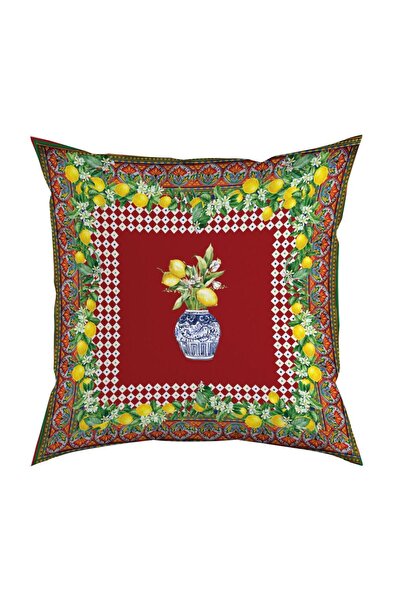 Adawall Colorful Lemon Patterned Pillow/Cushion (Filling Bead Fiber, Nation. Washing and Fading Certificate)