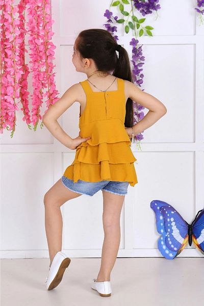 gnygiyim Girl's Seasonal Shorts Blouse Set