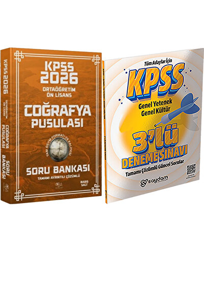 CBA Akademi 2026 KPSS Ortaöğretim Ön Lisans Coğrafyanın Pusulası Soru Bankası...