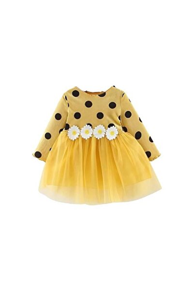 MINIMEAccessories فستان حفلات من قماش التول المنقّط للبنات الصغيرات | ٢٤-٣٦ ش...