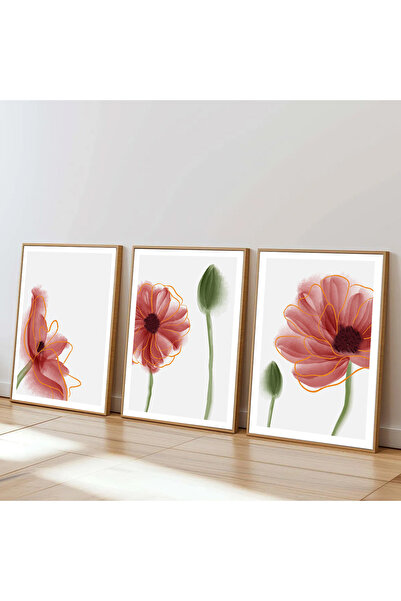 Dekorsiahome 3-dijelni set slika za dnevnu sobu, hodnik i kuhinju sa drvenim ...