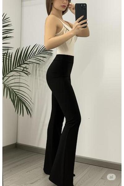 ECEYLÜL MODA Scuba Crepe Spanish Cuff Pants