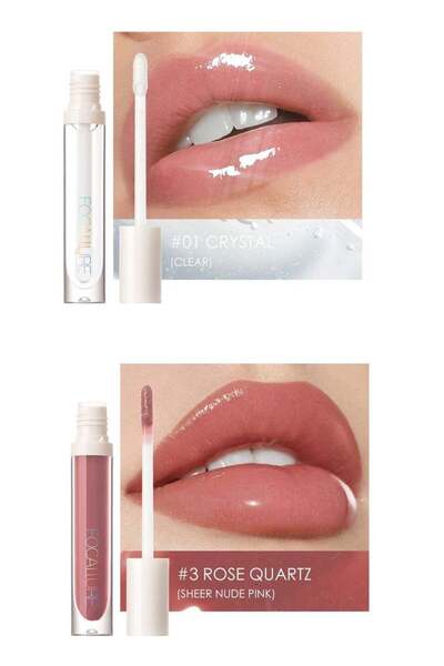 Focallure 2 Pieces Of High Shine Lip Gloss 01 And 03