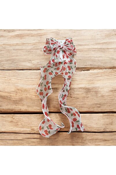 Store Cherry Patterned Bow Buckle