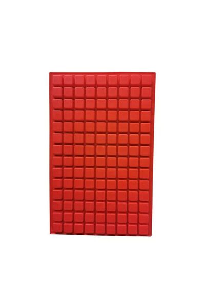 Generic Silicone Square Grid Baking Mat – Red, Non-Stick, Large