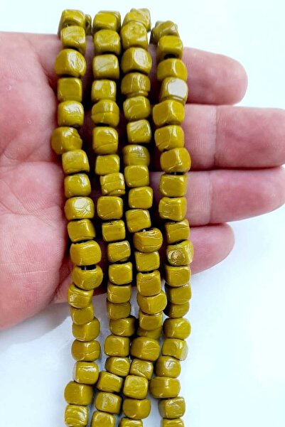 ella'nın çarşısı 15 броя ръчно изработени стъклени мъниста от Бодрум, квадрат...