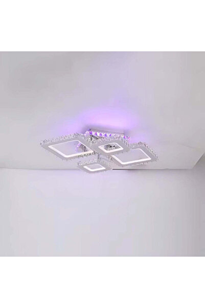 KORMAN TECHNIK LED chandelier with remote control NOVA RHOMBA RGB 60W,, Dimmable, Glossy Chrome,