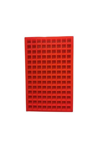 Generic Silicone Square Grid Baking Mat – Red, Non-Stick, Large