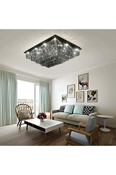 Alista Home Lustra LED Cristal 57 W, Xanthi, Argintiu