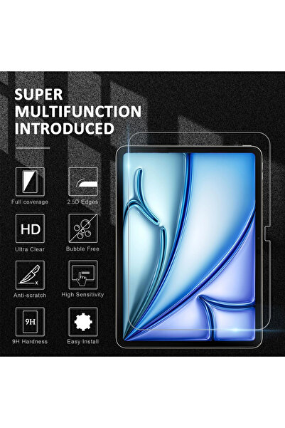 OEM Folie de protecție pentru ecran compatibilă cu iPad Air 11 inch M2 (2024), pachet de 2, sticlă cu duritate 9H