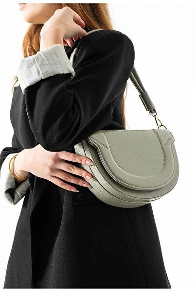 Çanta Trend Women's Green Hand and Shoulder Bag