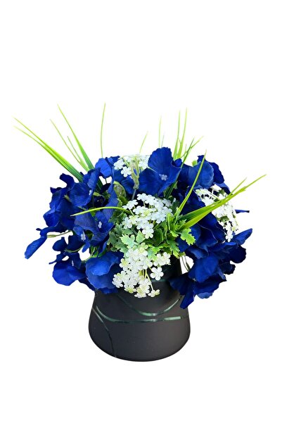 sedoshhomevision ترتيب زهور صناعية من الهورنتان الأزرق والزهور البرية في مزهر...